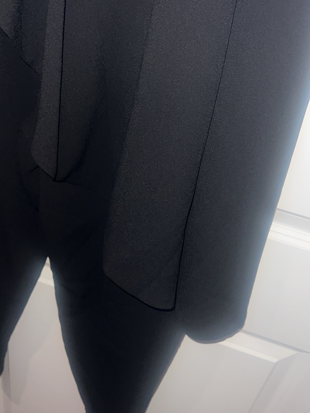 City Chic Black Wide-Leg Layered Jumpsuit - Picture 7 of 9